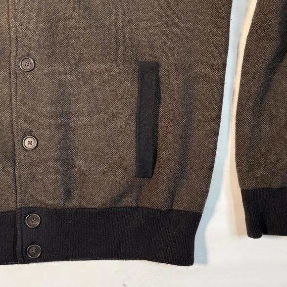 Men's Banana Republic Bomber Sweater Jacket Size Large Tall - Picture 7 of 9